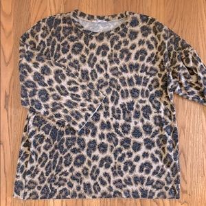 Zara Leopard Print Shirt